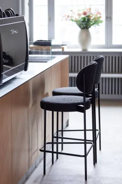 Verpan 430 Bar Stool by Verner Panton Black / Harald 982 Outlet