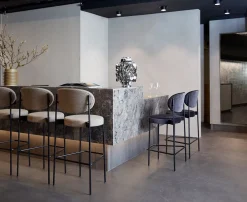 Verpan 430 Bar Stool by Verner Panton Black / Harald 982 Outlet