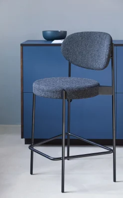 Verpan 430 Bar Stool by Verner Panton Black / Harald 982 Outlet