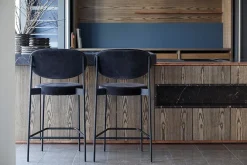 Verpan 430 Bar Stool by Verner Panton Black / Harald 982 Outlet