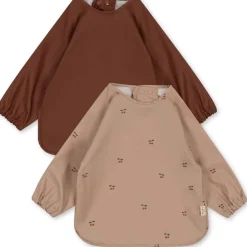 Konges Sløjd 2 Pack Dinner Bib With Sleves Cherry New