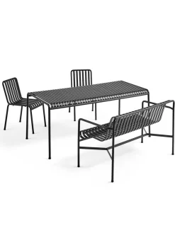 HAY 1 Palissade Bord, 2 Palissade Chair og 1 Palissade Dining Bench