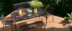 HAY 1 Palissade Bord, 2 Palissade Armchair og 1 Palissade Dining Bench