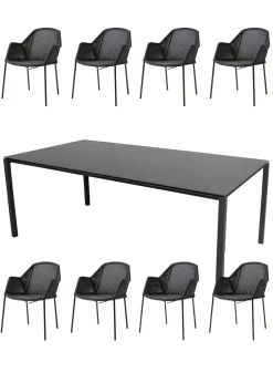 Cane-line 1 Pure table og 8 Breeze 5464 stole