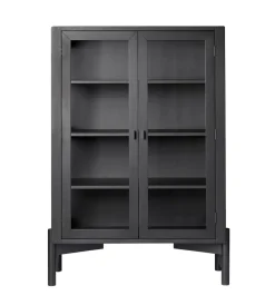 FDB Møbler / Furniture A90 Boderne - Glas Cabinet Sort Bøg - Lav Hot