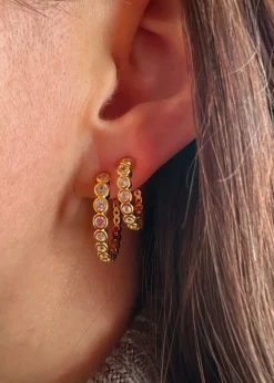 Pico Alba Crystal Stud Goldplated - Petit Fashion