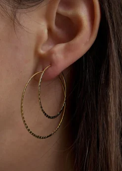 Pico Alma Large Hoop Silverplated Best