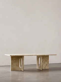Audo Copenhagen Androgyne Lounge Table Kunis Brescia Sand Stone Fashion