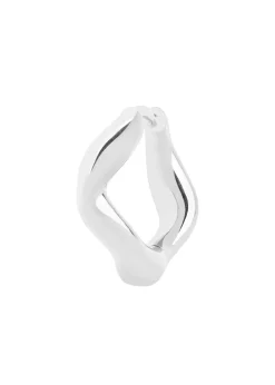 Maria Black Anil Huggie Silver New