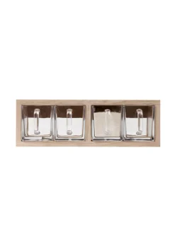 Andersen Furniture A-organizer Shelf Oak white matt lacquer with 4 glass Fashion