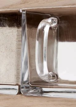 Andersen Furniture A-organizer Shelf Oak white matt lacquer with 4 glass Fashion