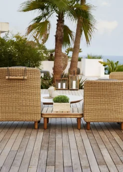 Cane-line Arch Lounge Chair w. Low Arm/Backrest Natural/Taupe, Cane-line Flat Weave Sale