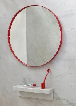 HAY Arcs Mirror | Round Red Clearance