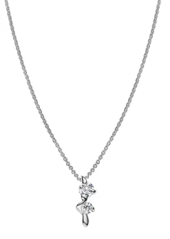 Maria Black Arctic Necklace White Rhodium Plated Discount