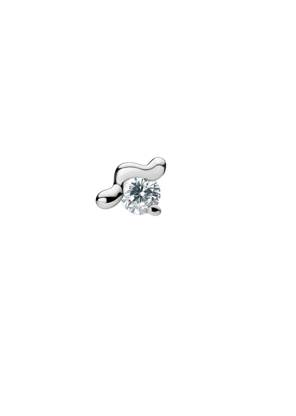 Maria Black Arctic Stud Extra Small White Rhodium Plated Discount
