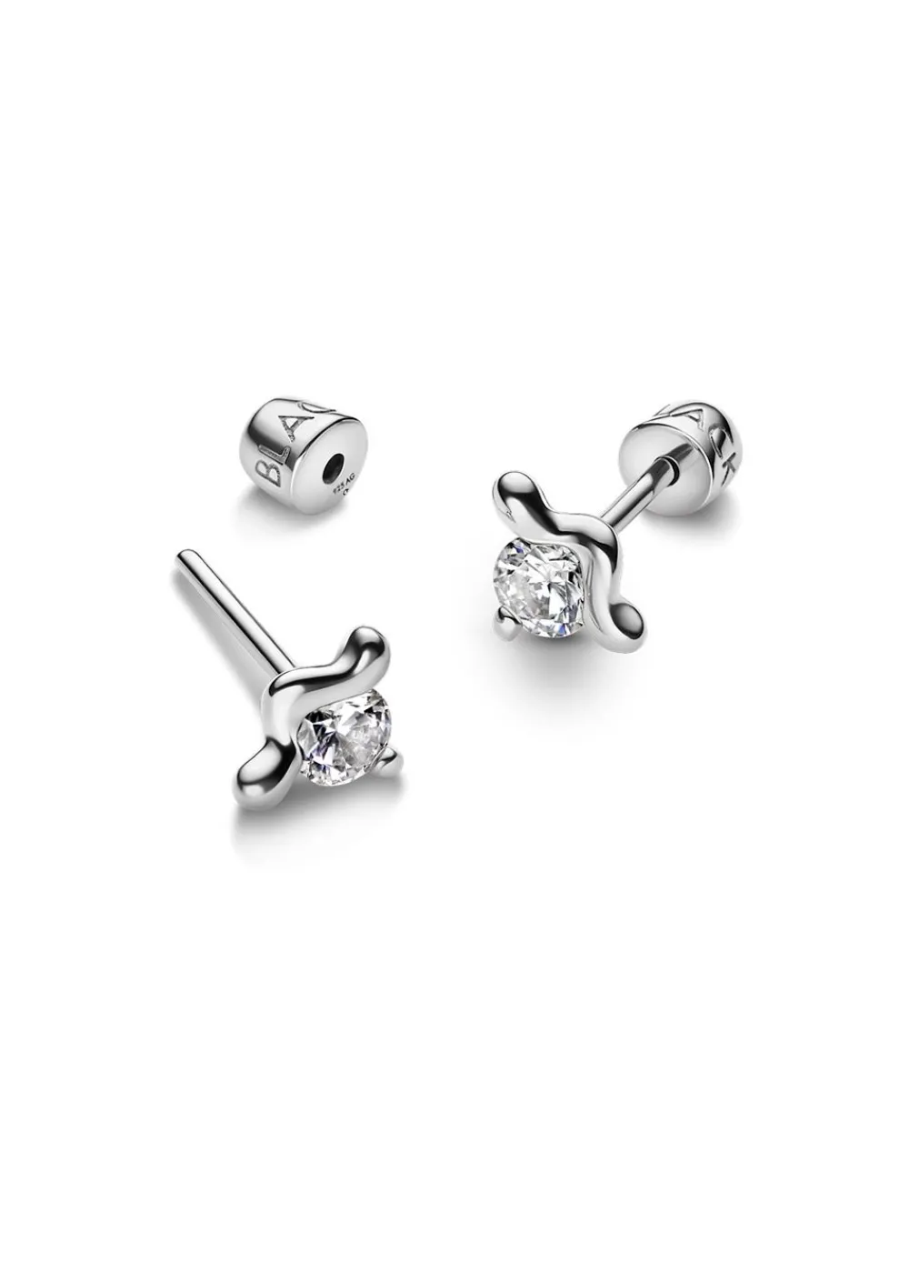 Maria Black Arctic Stud Extra Small White Rhodium Plated Discount