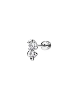 Maria Black Arctic Stud Small White Rhodium Plated Outlet