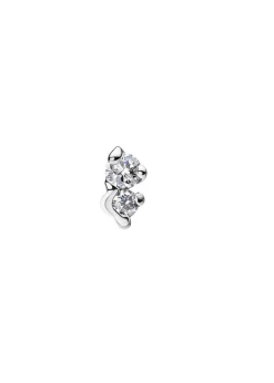 Maria Black Arctic Stud Small White Rhodium Plated Outlet