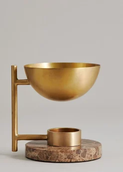 Ayu Aroma Burner Brass/Marble Hot