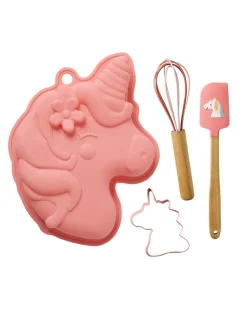 Rice Baking Set In Unicorn Love Colors New