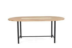 Warm Nordic Be My Guest / Dining Table Butter Yellow / White Oiled Oak Best