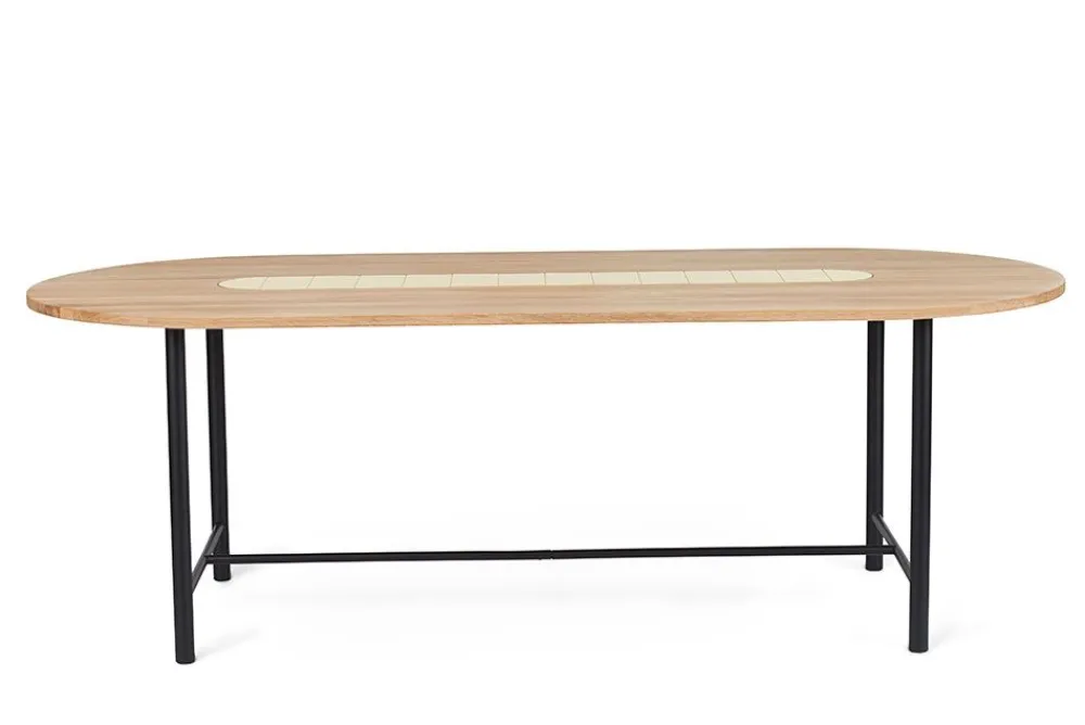 Warm Nordic Be My Guest / Dining Table Butter Yellow / White Oiled Oak Best