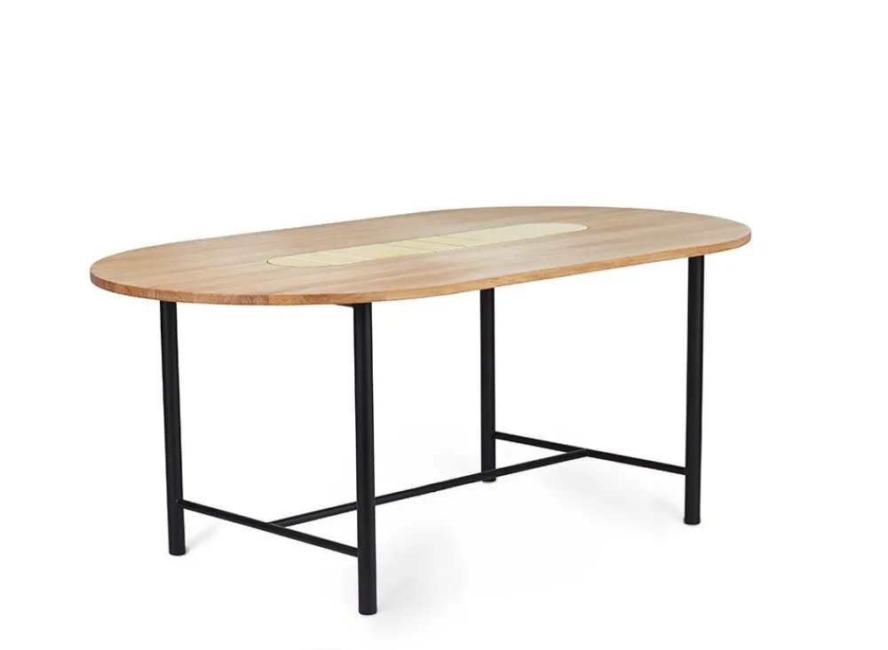 Warm Nordic Be My Guest / Dining Table Butter Yellow / White Oiled Oak Best