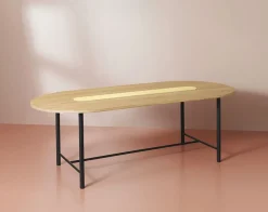 Warm Nordic Be My Guest / Dining Table Butter Yellow / White Oiled Oak Best