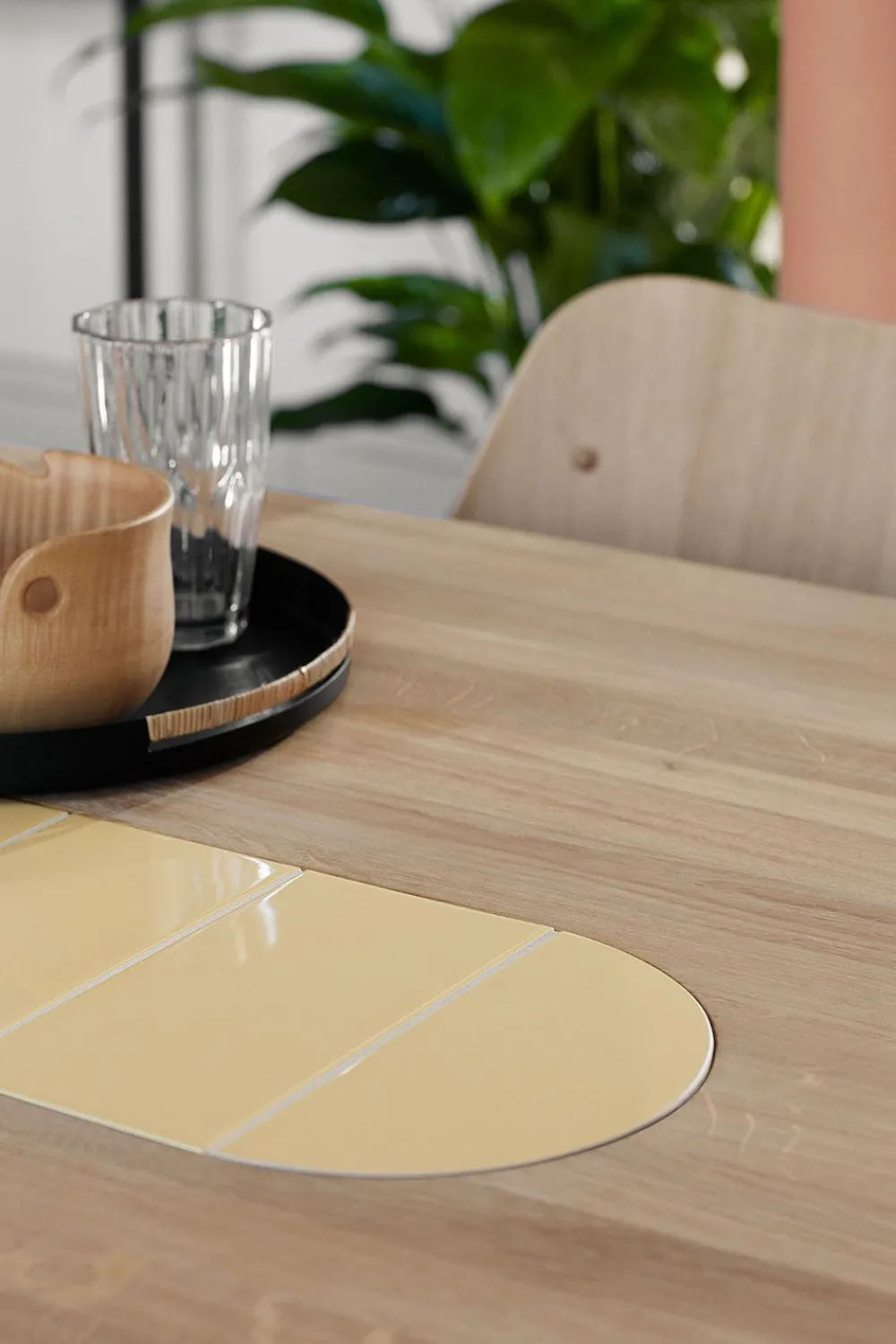 Warm Nordic Be My Guest / Dining Table Butter Yellow / White Oiled Oak Best