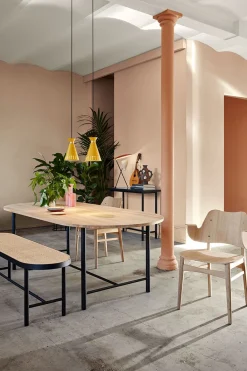 Warm Nordic Be My Guest / Dining Table Butter Yellow / White Oiled Oak Best