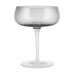 Blomus Belo Smoked Set Of 2 Champagne Saucers / smoked Clearance