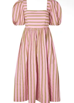 Stine Goya Blouson Sleeve Midi Dress