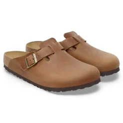 Birkenstock Boston Oiled Leather Cognac Discount
