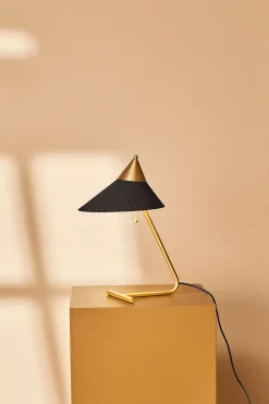 Warm Nordic Brass Top Lamp