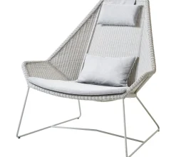 Cane-line Breeze Highback Lounge Chair Cushion Light grey - Cane-line Natté - Verkauf von Lagerbeständen Online