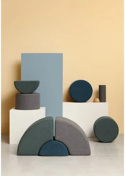 By Klipklap Build & Bounce Build & Bounce - Circle Blue Grey Outlet