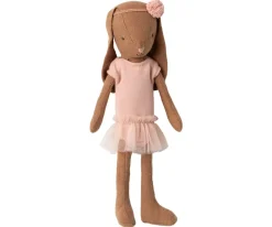Kinder Maileg Bunny Size 1, Chocolate Brown - Ballet Suit And Skirt