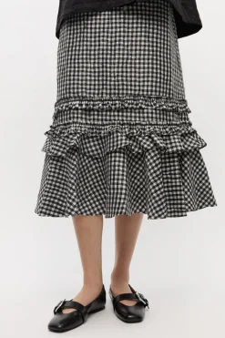 Ganni Butterfly Strap Ballerina Crinkle Oleatex