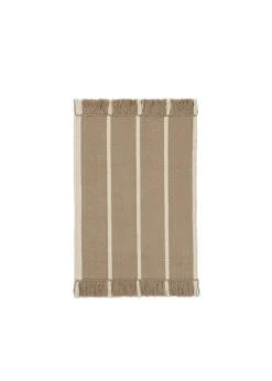 Ferm Living Calm Kelim Mat 50 x 70 - Dark Sand/Off-white Discount