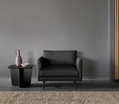 Fredericia Furniture Calmo Lounge Chair 80 5621 by Hugo Passos Fiord 271 / Black Clearance