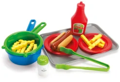 Dantoy Classic Hotdog set on Tray Blue, Brown, Gray Cool, Green, Red, White, Yellow Online