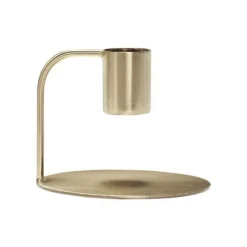 Hübsch Curve Candlestick Brass Hot