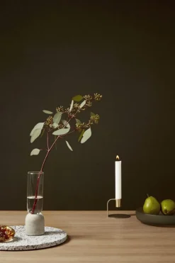 Hübsch Curve Candlestick Brass Hot