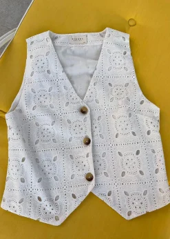 Sissel Edelbo Debbie Vest Cream Clearance