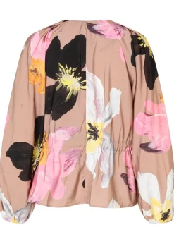 Stine Goya Double Buckle Raglan Top Wild Flowers Clearance