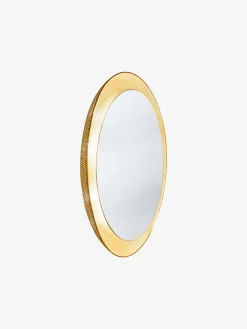 ATBO Floris Wall Mirror Cappuccino-coloured metal with brass frame Best