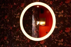 ATBO Floris Wall Mirror Cappuccino-coloured metal with brass frame Best