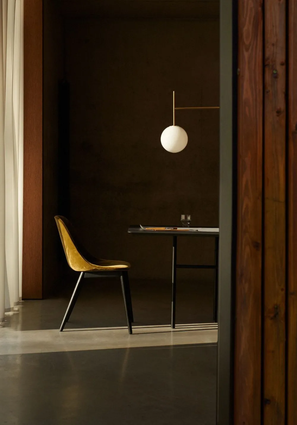 Audo Copenhagen Harbour Side Dining Chair / Dark Stained Oak Base