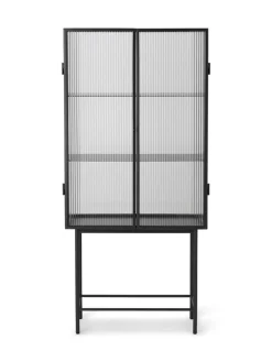 Ferm Living Haze Vitrine - Reeded Glass