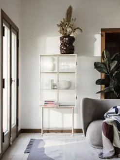Ferm Living Haze Vitrine - Reeded Glass Cashmere Outlet